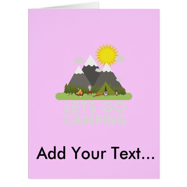 letsキャンプすることを行きます (正面)