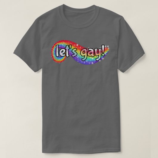 Letsゲイ Tシャツ (デザイン正面)