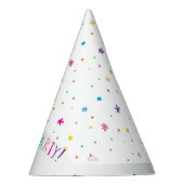 LETSパーティーかわいらしパーティーの明るい色 パーティーハット (右)