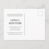 Let'sパーティー非公式の結婚披露宴の駆け落ち ポストカード (裏面)