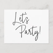 Let'sパーティー非公式の結婚披露宴の駆け落ち ポストカード (正面)