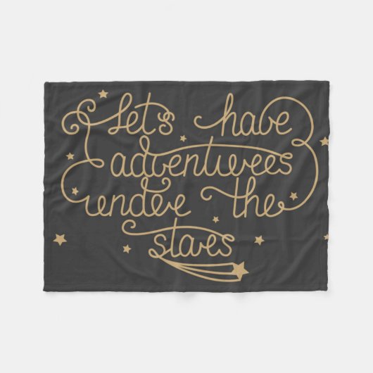 lets冒険があります フリースブランケット (正面(横))