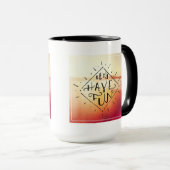 lets楽しい時を過します マグカップ (正面右)