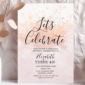 Lets祝誕生日グリッター招待状 招待状