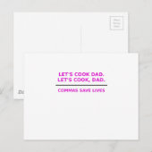 Lets調理師パパ救Comma Lives ポストカード (正面/裏面)