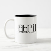 lets踊ることを行きます ツートーンマグカップ (左)