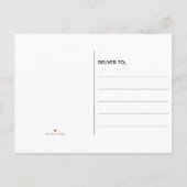 Let's パーティーブラック金ゴールドトロピカル40th誕生日 インビテーションポストカード (裏面)