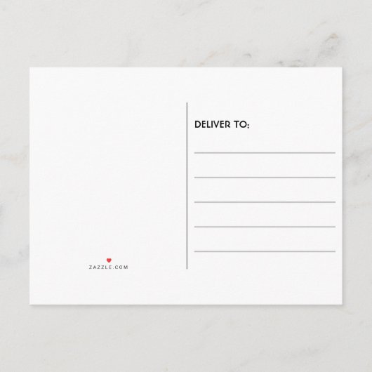 Let's パーティーブラック金ゴールドトロピカル40th誕生日 インビテーションポストカード (裏面)