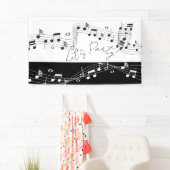 Let's パーティー音楽テーマの屋内/屋外バナー 横断幕 (インサイチュ)