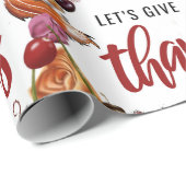 Let's 与え感謝してい - Thanksgiving ラッピングペーパー (ロールコーナー)
