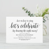 lets、婚約パーティの招待祝います 招待状 (スタンド正面)