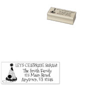 Let's 祝水玉模様誕生日パーティーのアドレス ラバースタンプ (押印)