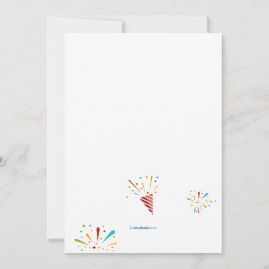 Let's 祝 Birthday Party 招待状 (裏面)