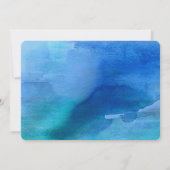 Let's 祝 Birthday Party |水色（青） 招待状 (裏面)