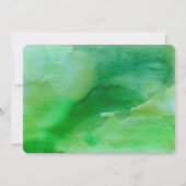 Let's 祝 Birthday Party |緑の水色 招待状 (裏面)