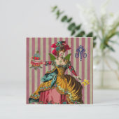 Let's 食べ Cake ～招待状/ RSVP 5.25x5.25 招待状 (スタンド正面)