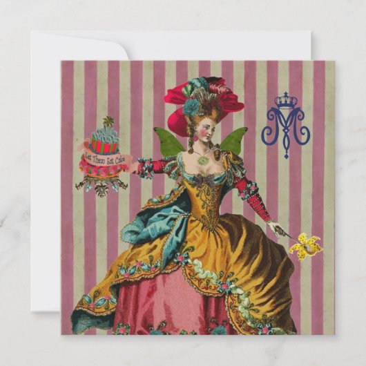 Let's 食べ Cake ～招待状/ RSVP 5.25x5.25 招待状 (正面)