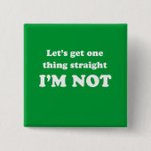 lets 1つの事をまっすぐ得ます 缶バッジ (正面)