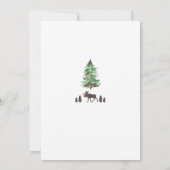 Let's Adventure Begin Forest Baby Shower 招待状 (裏面)