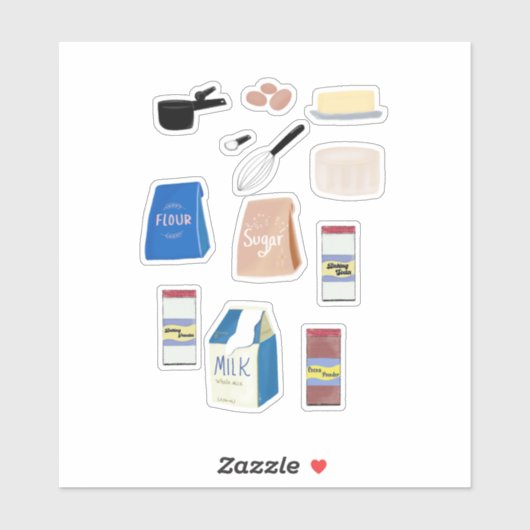 Let's Bake シール (シート)