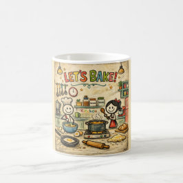 Let's Bake Mug コーヒーマグカップ