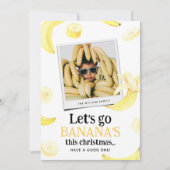 Let's Banana's Photo おもしろい Christmas シーズンカード (正面)