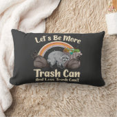 let's be more trash can and less trash can't funny ランバークッション (ブランケット)
