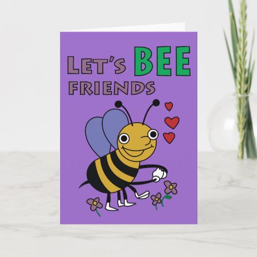 Let's Bee Friendsカード カード (正面)