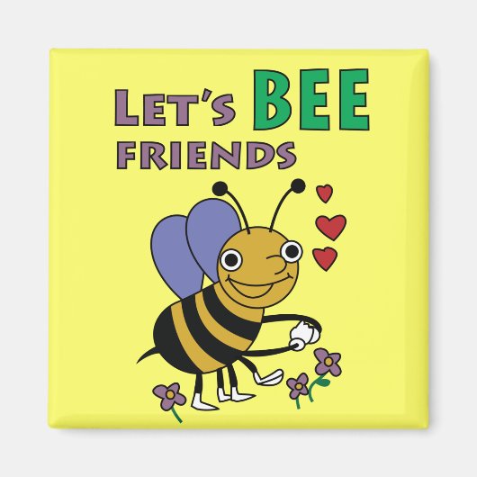 Let's Bee Friendsマグネット マグネット (正面)