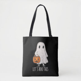Let's Boo This Fun Ghost Trick or Treat トートバッグ