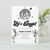 Let's Boogie! ディスコボールスケルトン ハロウィンパーティー 招待状 (スタンド正面)