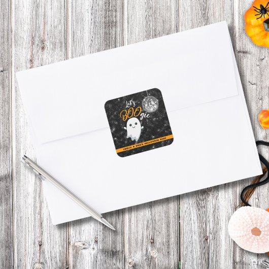 Let's BOOgie Disco Halloween スクエアシール