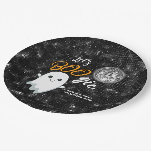 Let's BOOgie Disco Halloween ペーパープレート (アングル)
