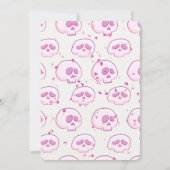 Let's Boogie Skells Dance ガーリー Disco Halloween 招待状 (裏面)