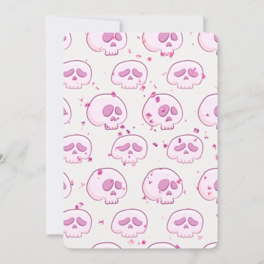 Let's Boogie Skells Dance ガーリー Disco Halloween 招待状 (裏面)