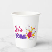 Let's Bowl Kidsボーリング誕生日パーティー 紙コップ (正面)