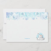 Lets Build a雪だるま招待状 招待状 (裏面)