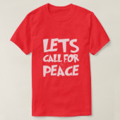 Let's Call For Peace Dove Graphic Tシャツ (デザイン正面)