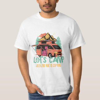 LET'S CAMP週末ビベス Tシャツ