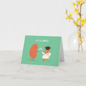 Let's Celebrate Cute Doctor Graduation Card カード (黄色い花)