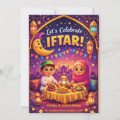 Let's Celebrate Iftar! Playful Ramadan Invitation 招待状 (正面)