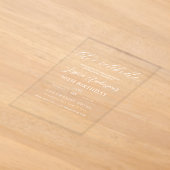 Let's Celebrate Minimalist Script 30歳の誕生日 アクリル招待状 (レイダウン)