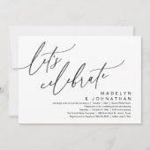 Let's Celebrate, Romantic Wedding Elopement Party 招待状 (正面)