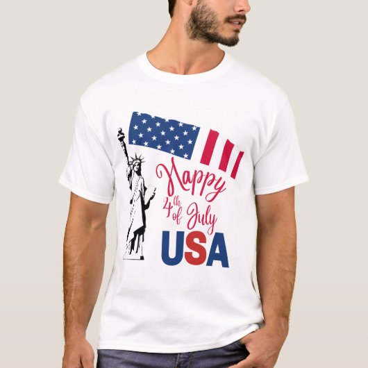 Let's celebrate the 4th of July Tシャツ (正面)