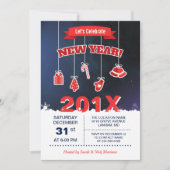 Let's Celebrate the New Year 2020 Countdown Party 招待状 (正面)