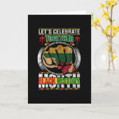 Lets Celebrate Together Black History Months カード (黄色い花)