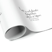 Let's celebrate together engagement party namdate  ラッピングペーパー (ロールコーナー)