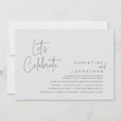 Let's Celebrate, Wedding Elopement Dinner Party 招待状 (正面)