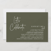 Let's Celebrate, Wedding Elopement Dinner Party 招待状 (正面)