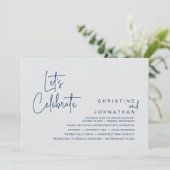 Let's Celebrate, Wedding Elopement Dinner Party 招待状 (スタンド正面)